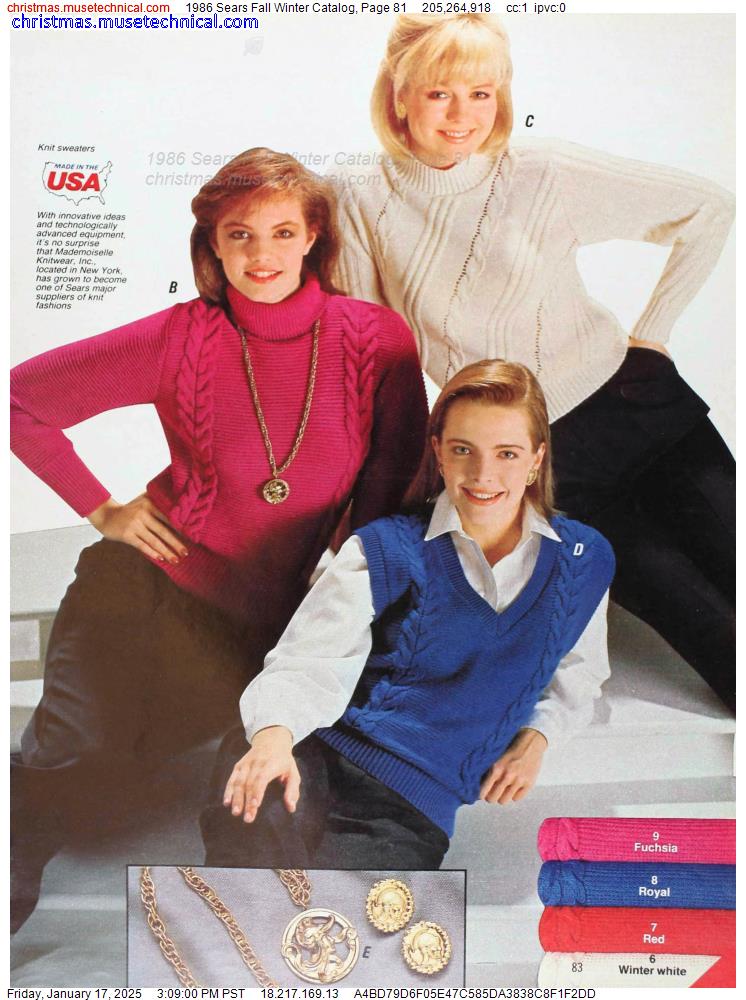 1986 Sears Fall Winter Catalog, Page 81