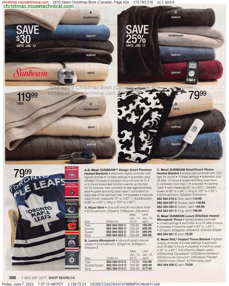 2012 Sears Christmas Book (Canada), Page 424
