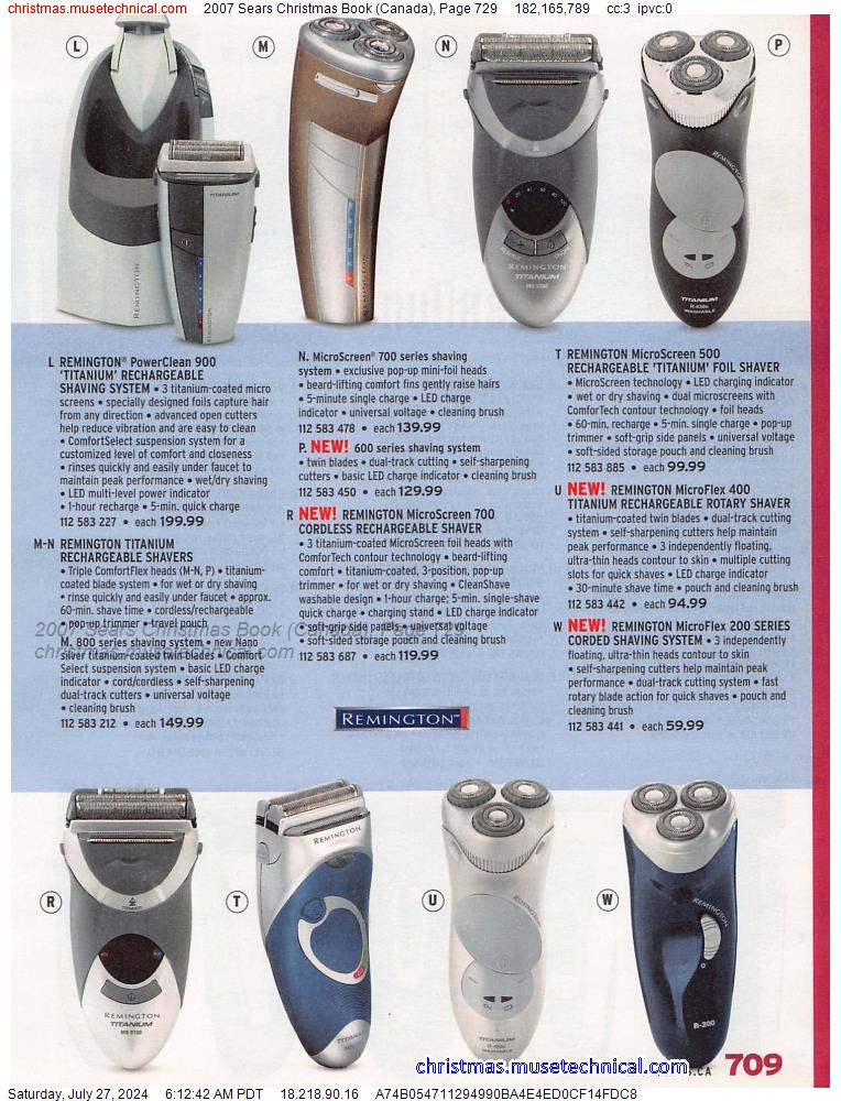 2007 Sears Christmas Book (Canada), Page 729