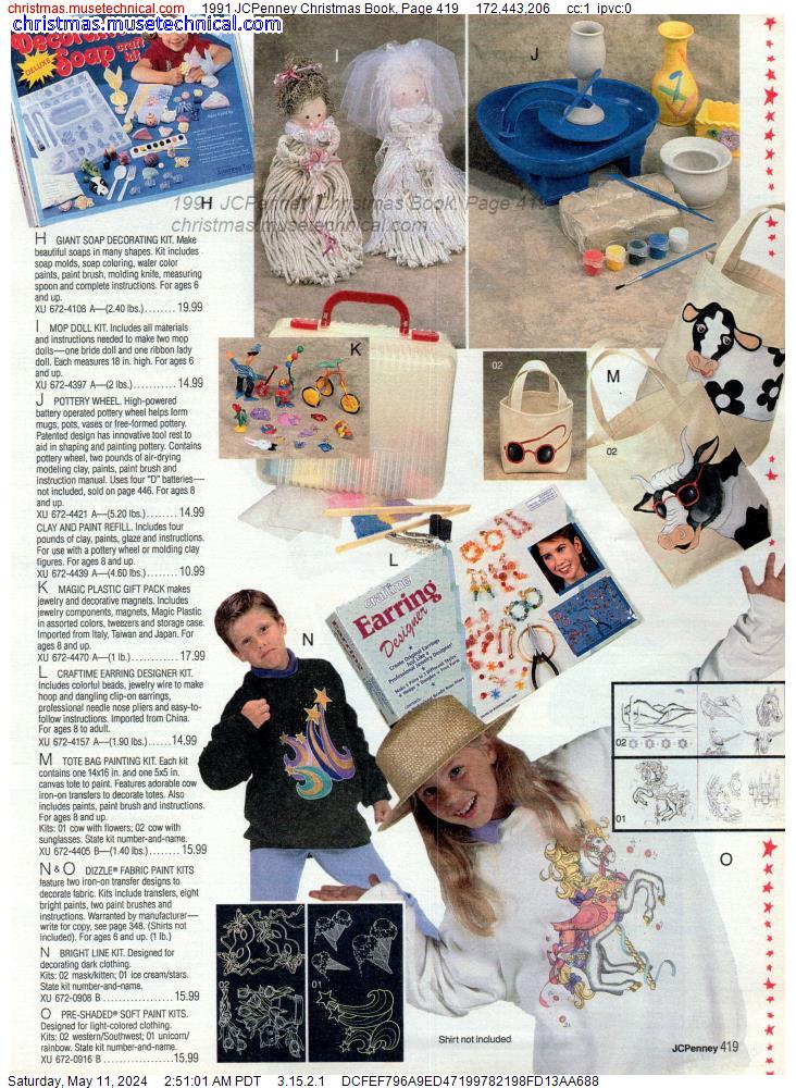 1991 JCPenney Christmas Book, Page 419
