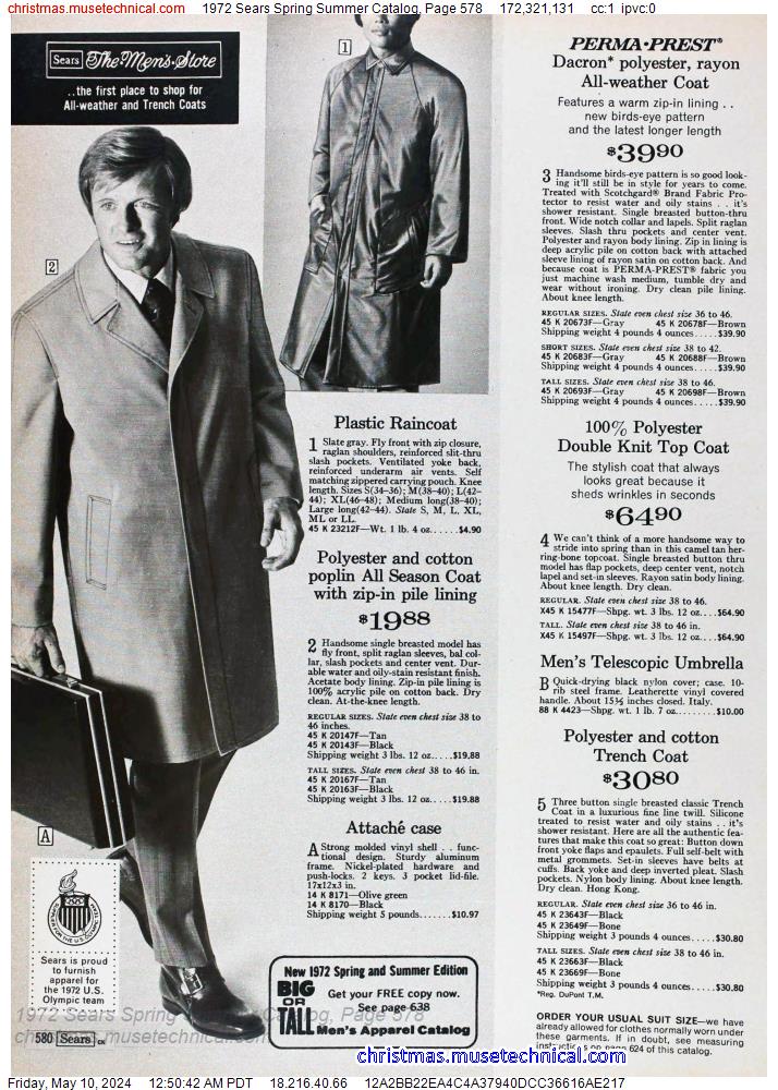 1972 Sears Spring Summer Catalog, Page 578
