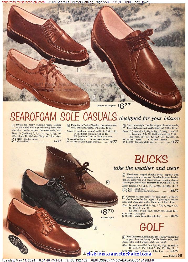 1961 Sears Fall Winter Catalog, Page 558