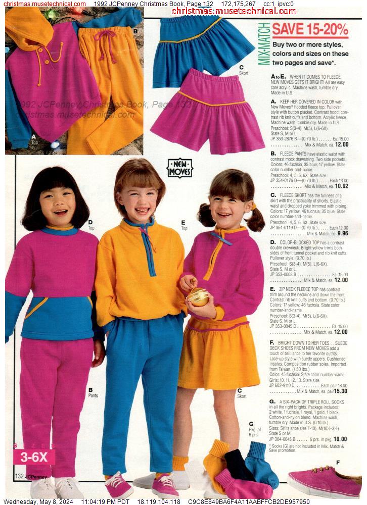 1992 JCPenney Christmas Book, Page 132