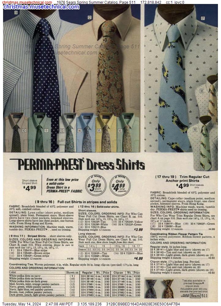 1976 Sears Spring Summer Catalog, Page 511