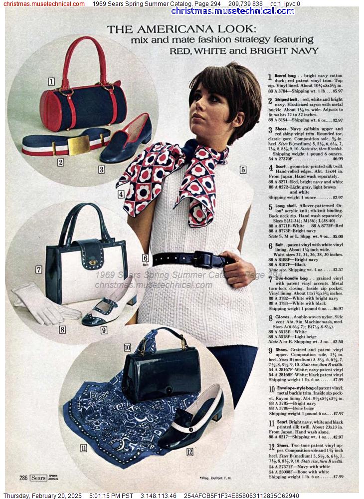 1969 Sears Spring Summer Catalog, Page 294