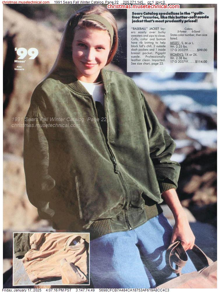 1991 Sears Fall Winter Catalog, Page 22