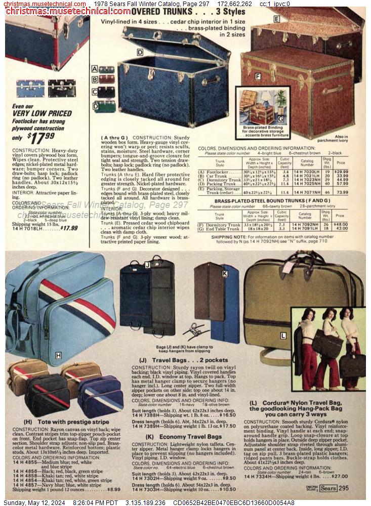 1978 Sears Fall Winter Catalog, Page 297