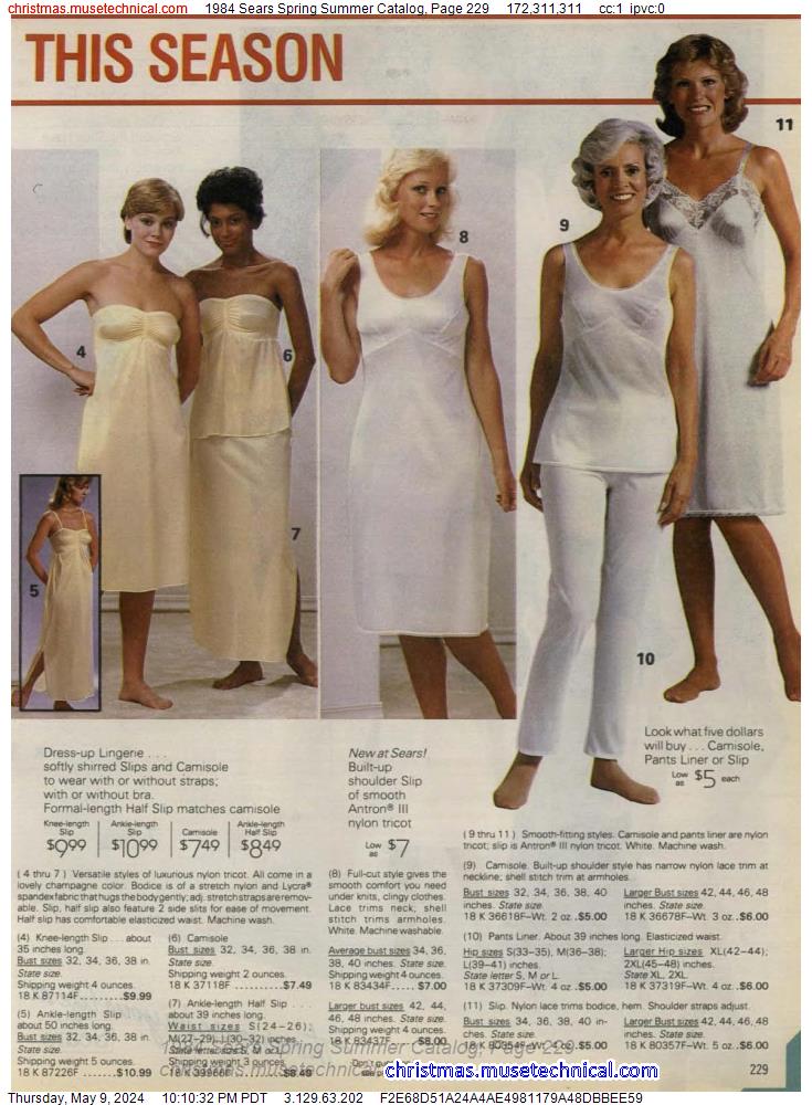 1984 Sears Spring Summer Catalog, Page 229