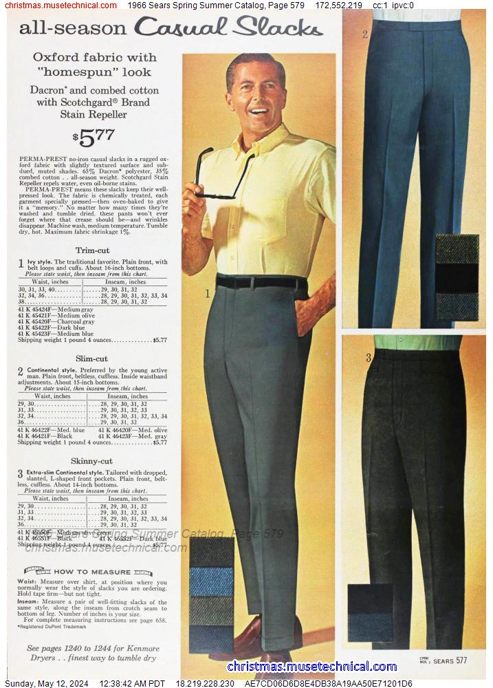 1966 Sears Spring Summer Catalog, Page 579