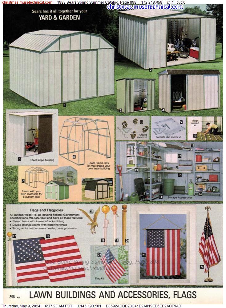 1983 Sears Spring Summer Catalog, Page 898