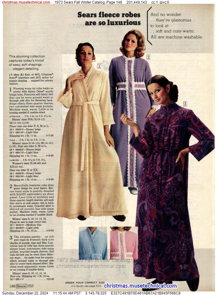 1973 Sears Fall Winter Catalog, Page 146