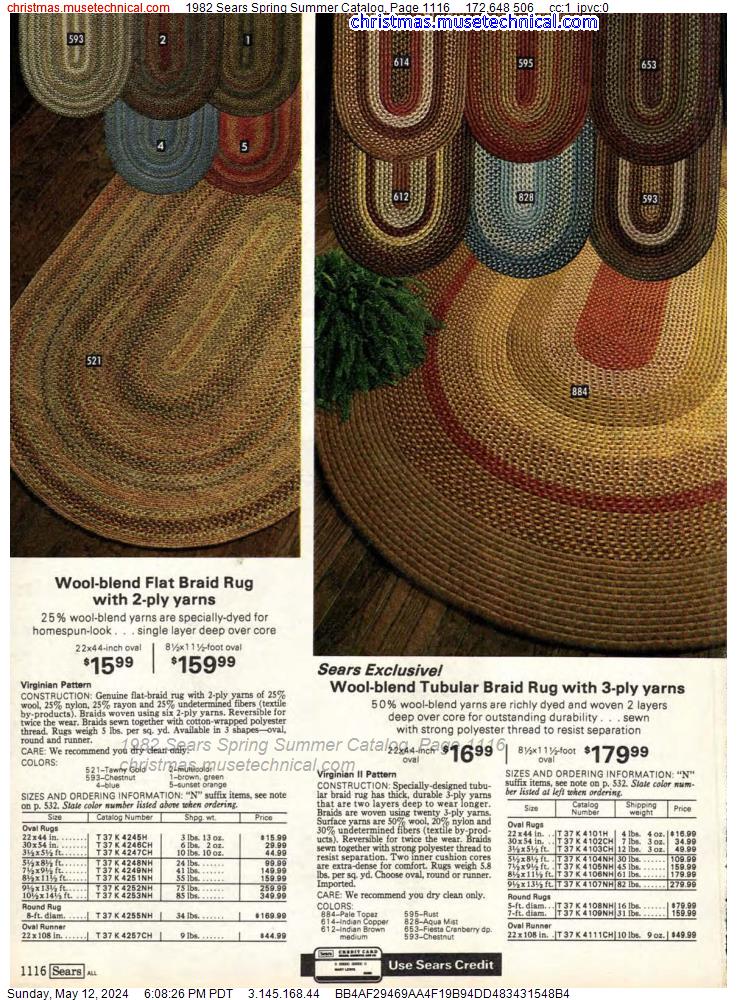 1982 Sears Spring Summer Catalog, Page 1116
