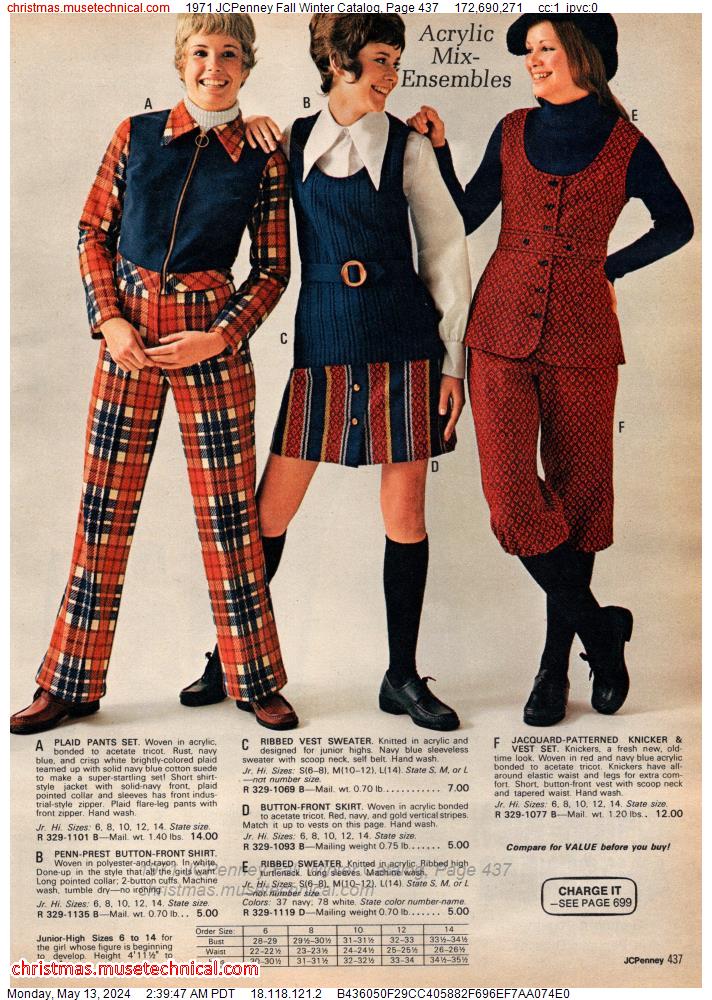 1971 JCPenney Fall Winter Catalog, Page 437