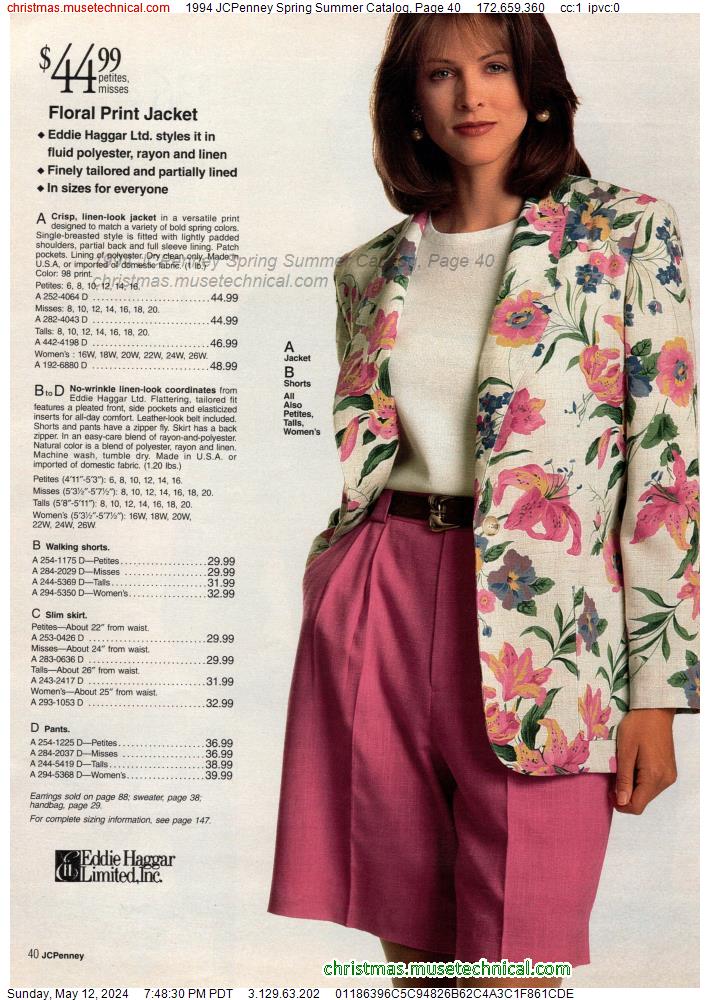 1994 JCPenney Spring Summer Catalog, Page 40