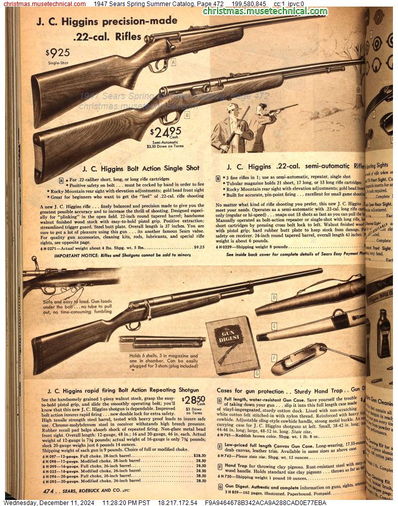 1947 Sears Spring Summer Catalog, Page 472