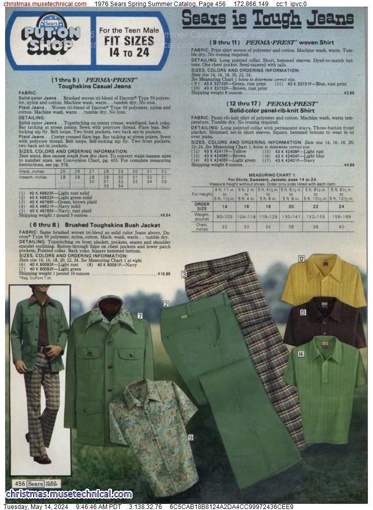 1976 Sears Spring Summer Catalog, Page 456