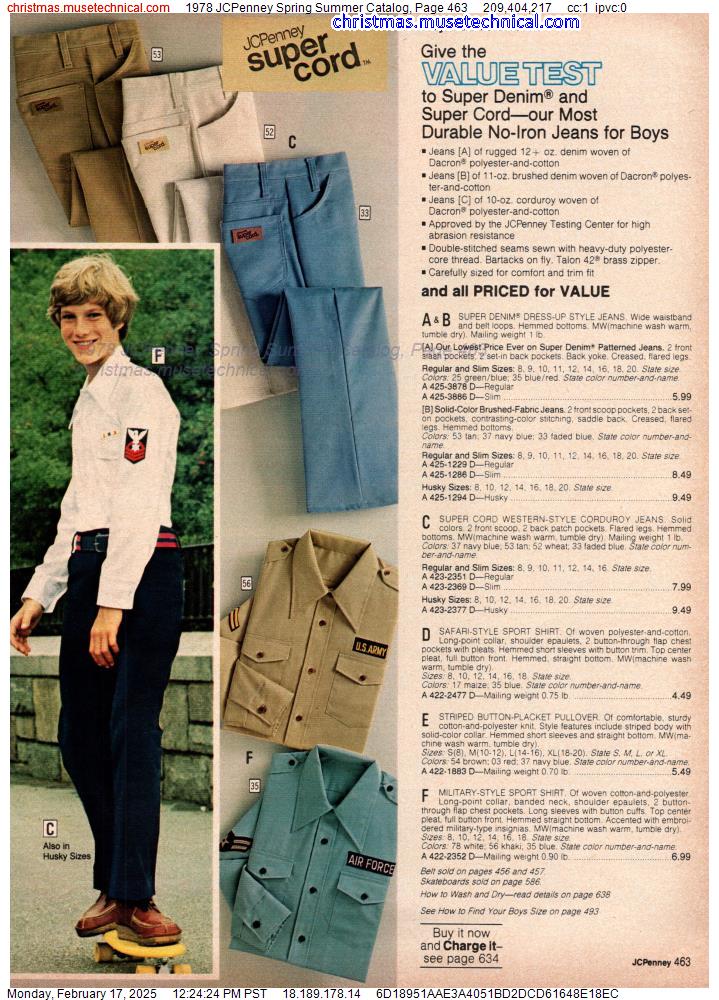 1978 JCPenney Spring Summer Catalog, Page 463