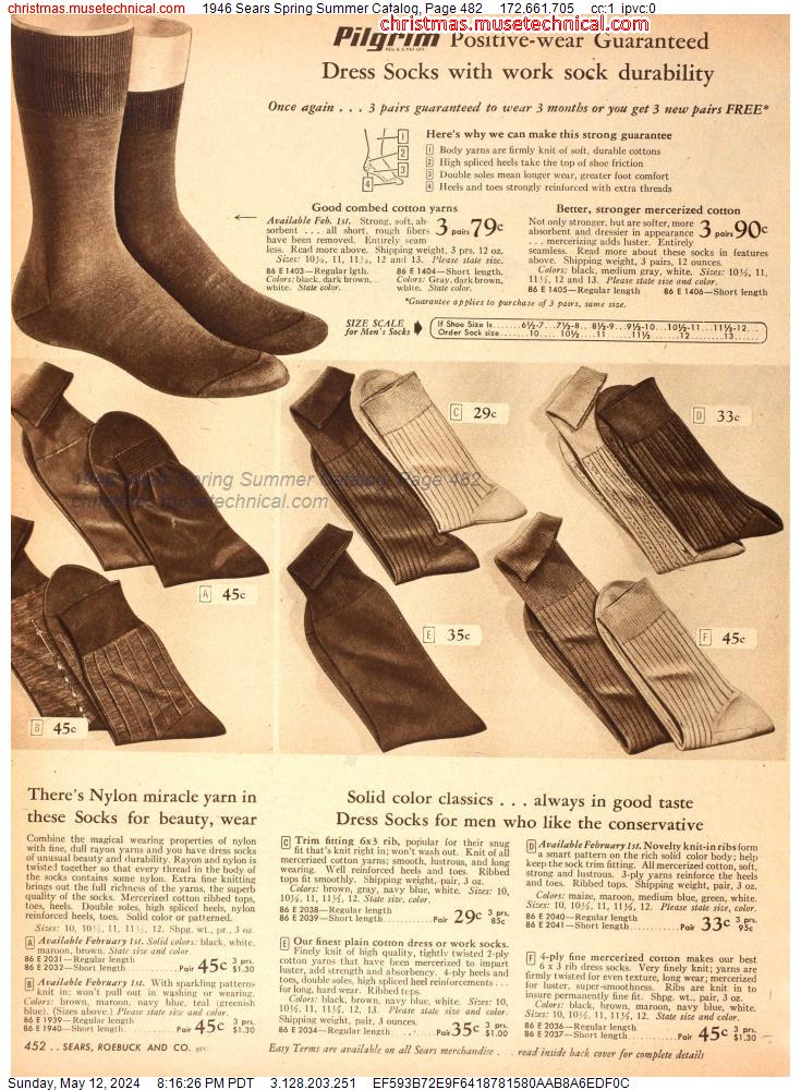 1946 Sears Spring Summer Catalog, Page 482