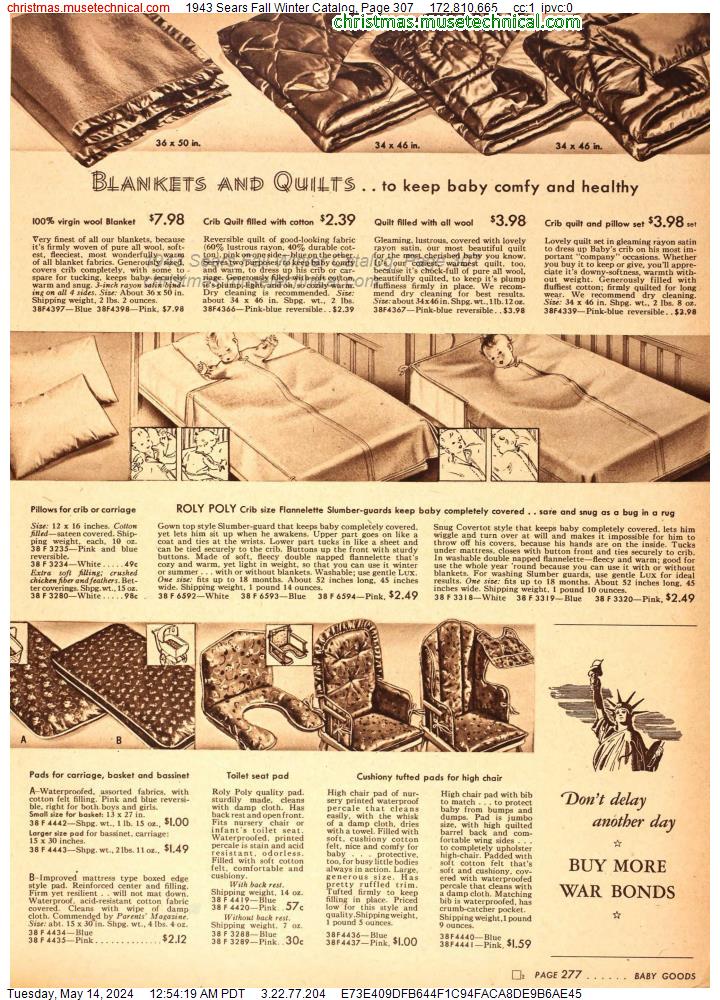 1943 Sears Fall Winter Catalog, Page 307