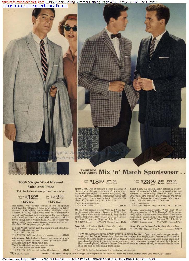 1959 Sears Spring Summer Catalog, Page 478