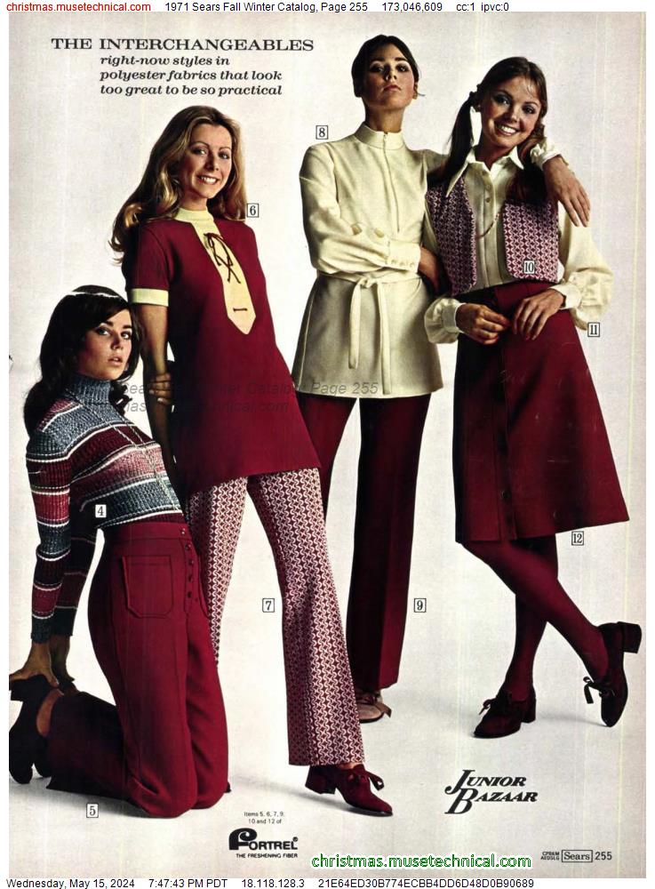 1971 Sears Fall Winter Catalog, Page 255