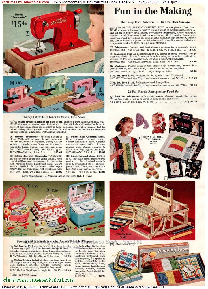 1962 Montgomery Ward Christmas Book, Page 282
