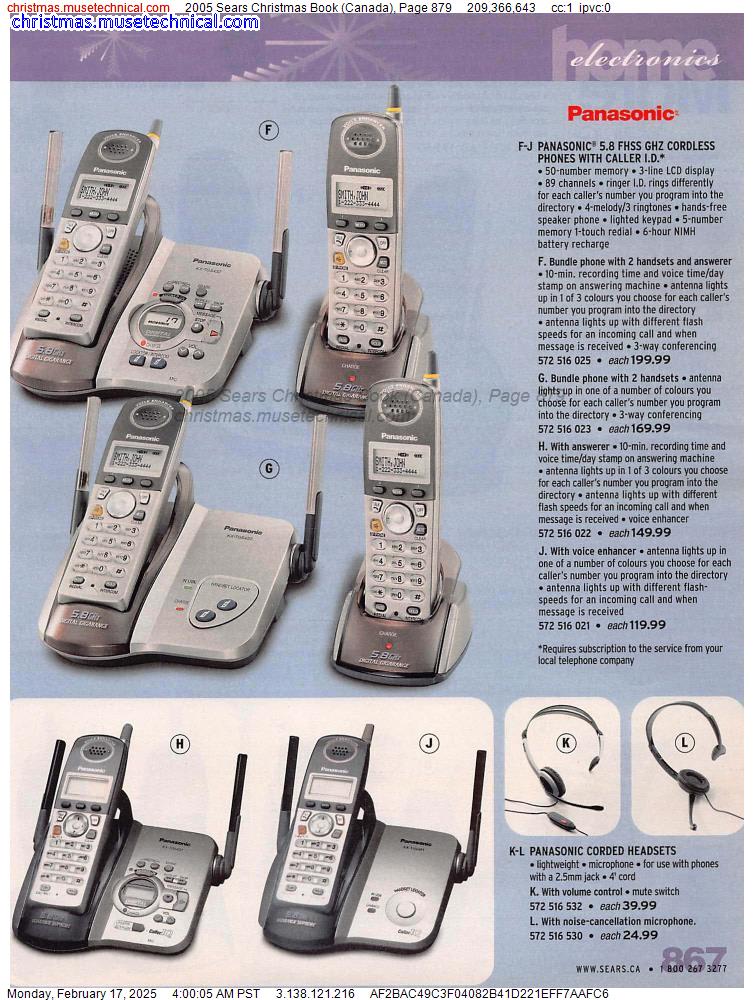 2005 Sears Christmas Book (Canada), Page 879