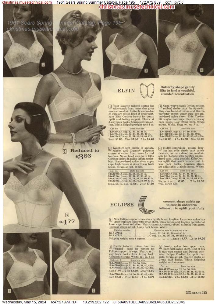 1961 Sears Spring Summer Catalog, Page 195