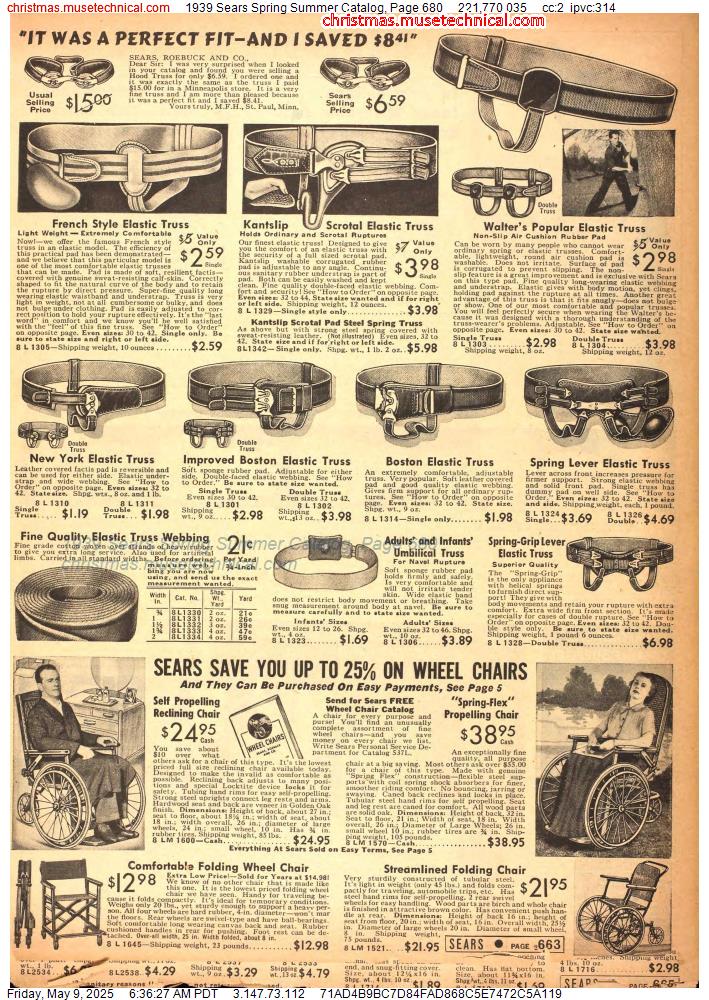 1939 Sears Spring Summer Catalog, Page 680