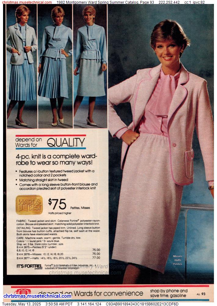 1982 Montgomery Ward Spring Summer Catalog, Page 93