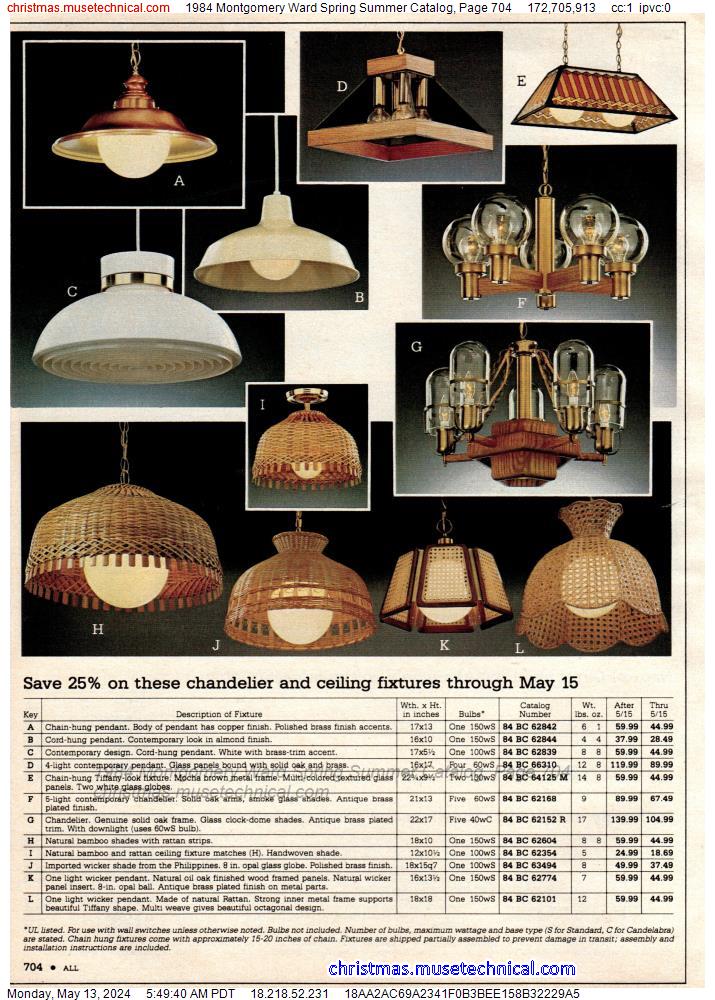 1984 Montgomery Ward Spring Summer Catalog, Page 704