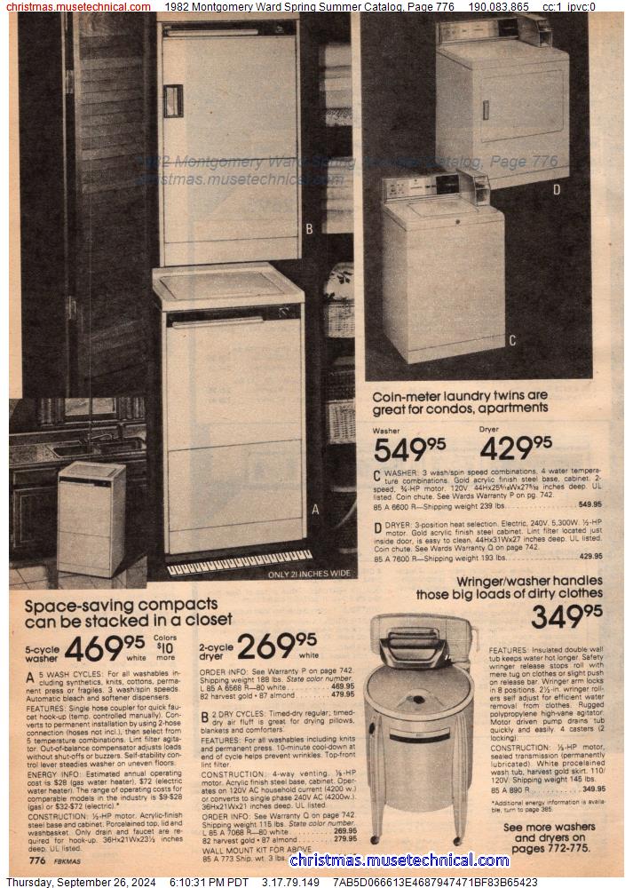 1982 Montgomery Ward Spring Summer Catalog, Page 776