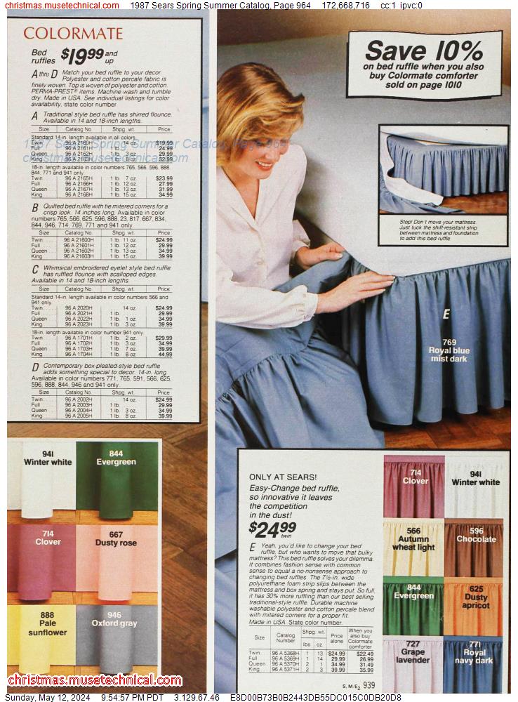 1987 Sears Spring Summer Catalog, Page 964