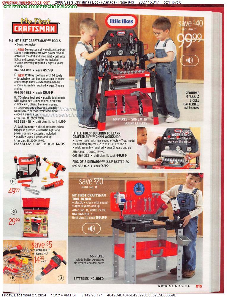 2008 Sears Christmas Book (Canada), Page 843