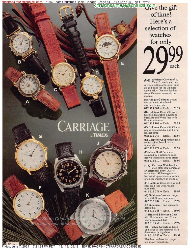 1994 Sears Christmas Book (Canada), Page 64