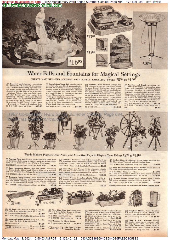1962 Montgomery Ward Spring Summer Catalog, Page 694