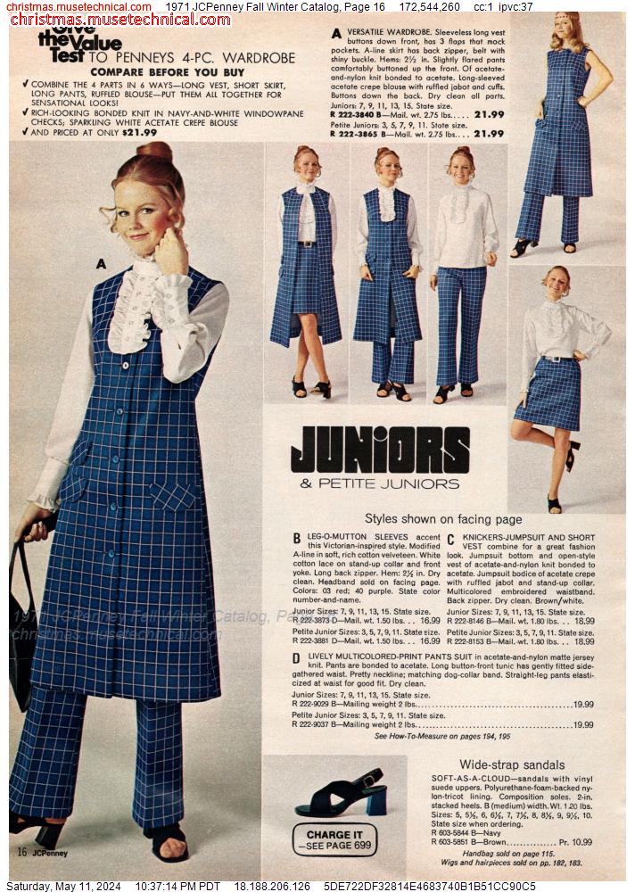 1971 JCPenney Fall Winter Catalog, Page 16