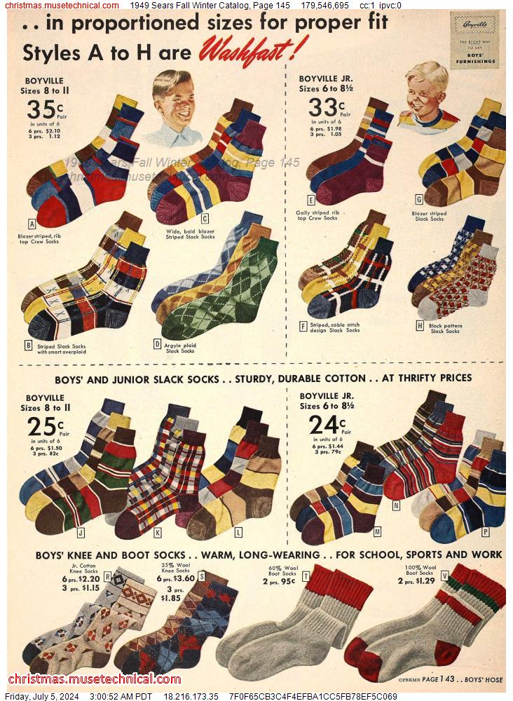 1949 Sears Fall Winter Catalog, Page 145