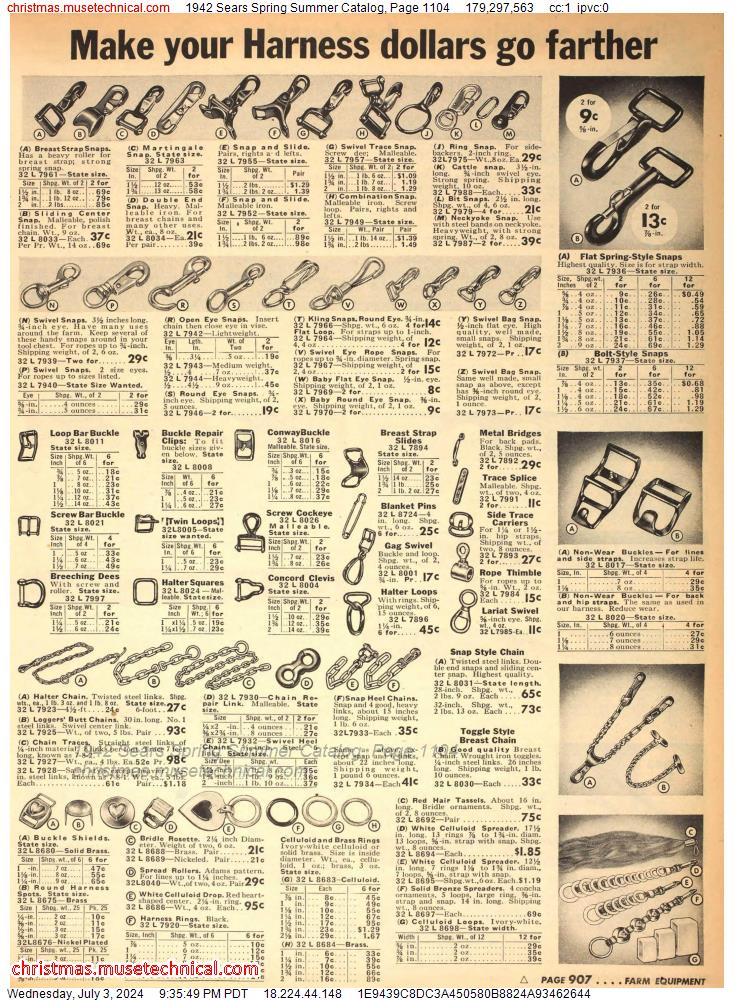 1942 Sears Spring Summer Catalog, Page 1104