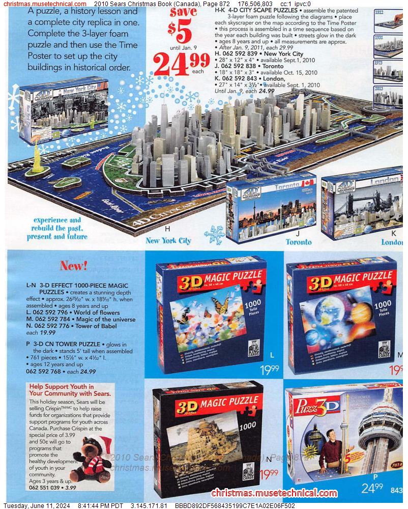 2010 Sears Christmas Book (Canada), Page 872