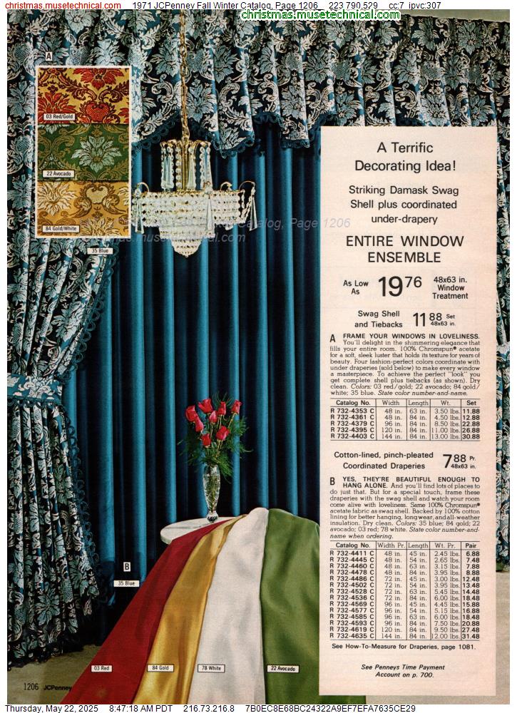 1971 JCPenney Fall Winter Catalog, Page 1206