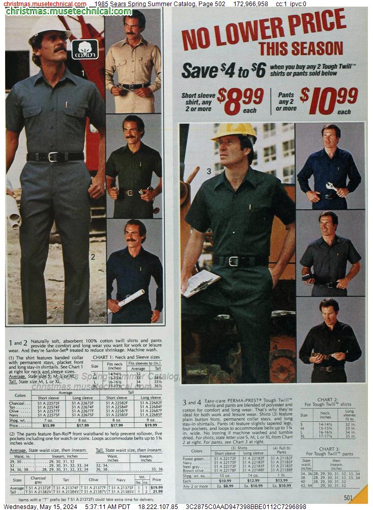 1985 Sears Spring Summer Catalog, Page 502