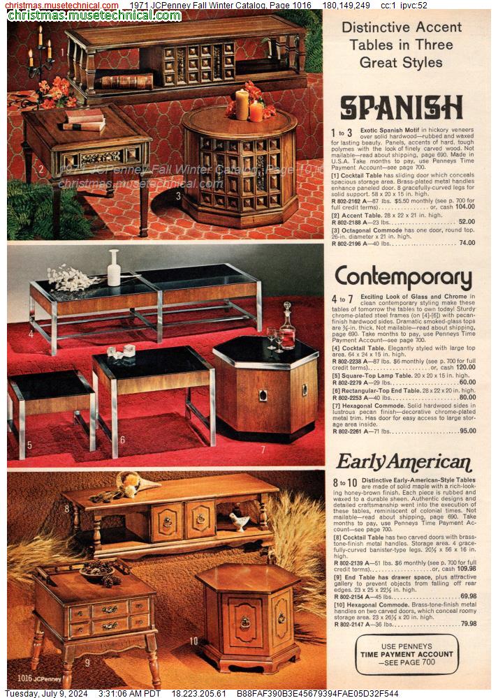 1971 JCPenney Fall Winter Catalog, Page 1016