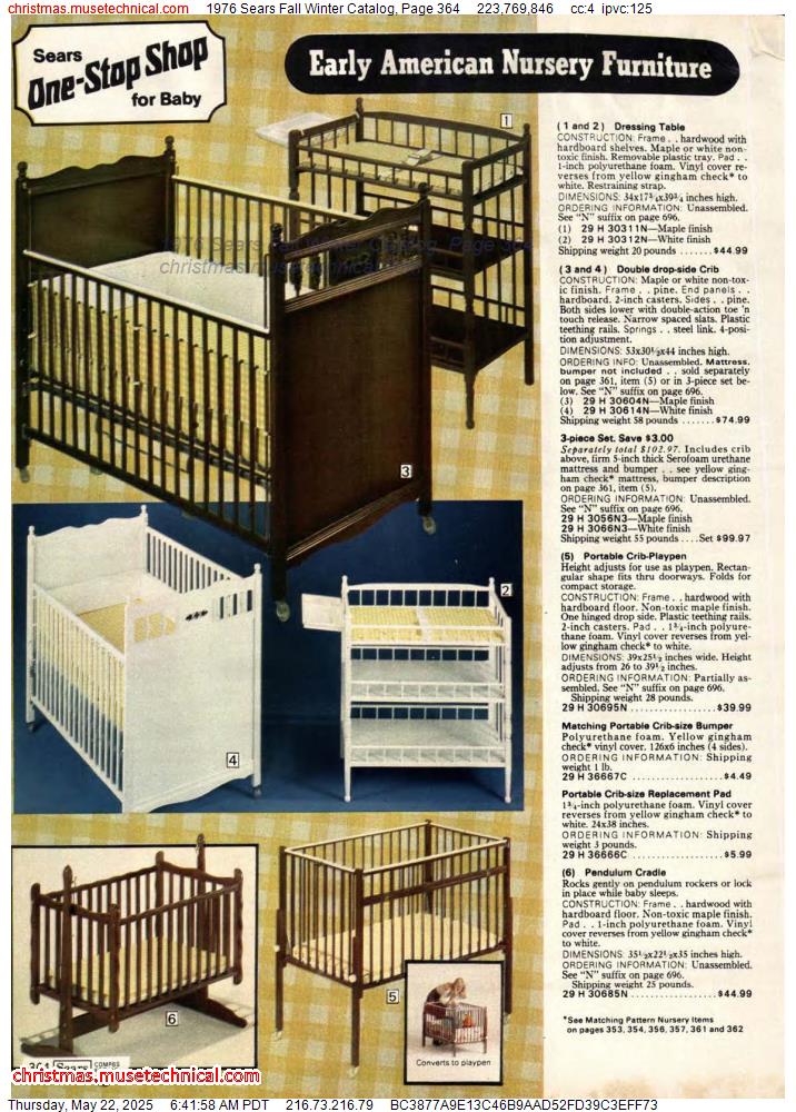 1976 Sears Fall Winter Catalog, Page 364