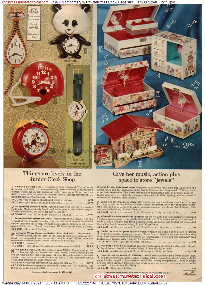 1974 Montgomery Ward Christmas Book, Page 381