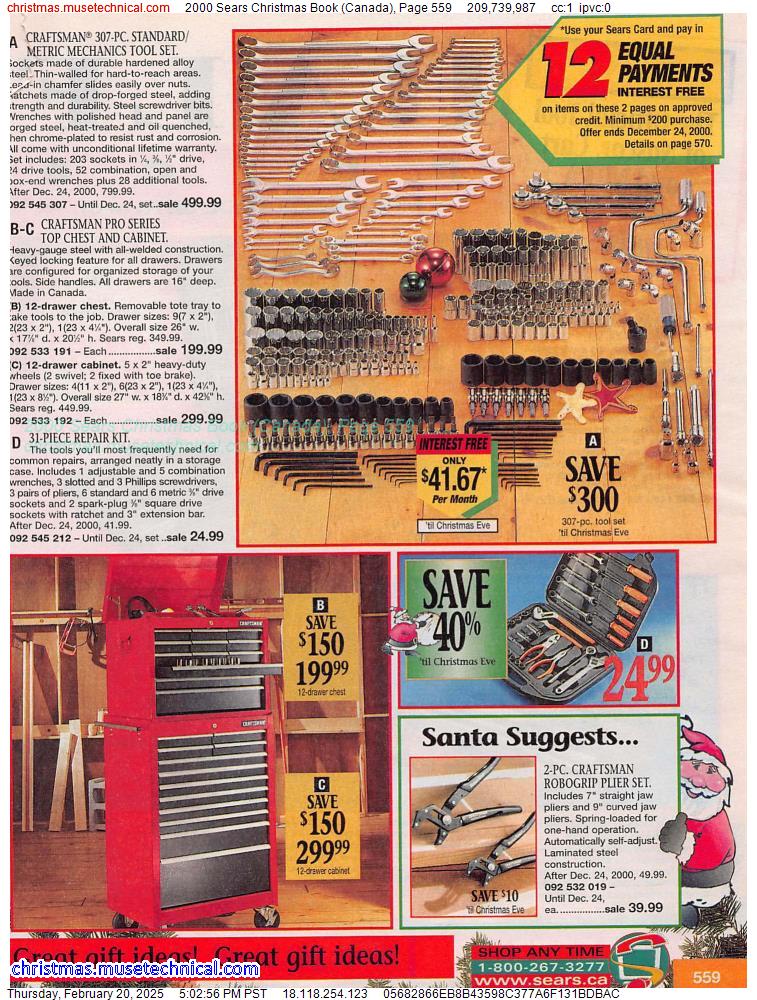 2000 Sears Christmas Book (Canada), Page 559