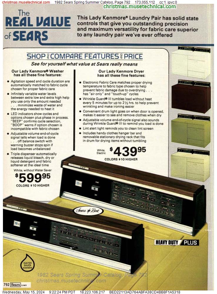 1982 Sears Spring Summer Catalog, Page 792