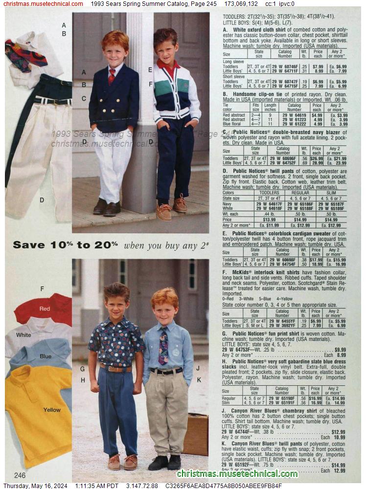 1993 Sears Spring Summer Catalog, Page 245