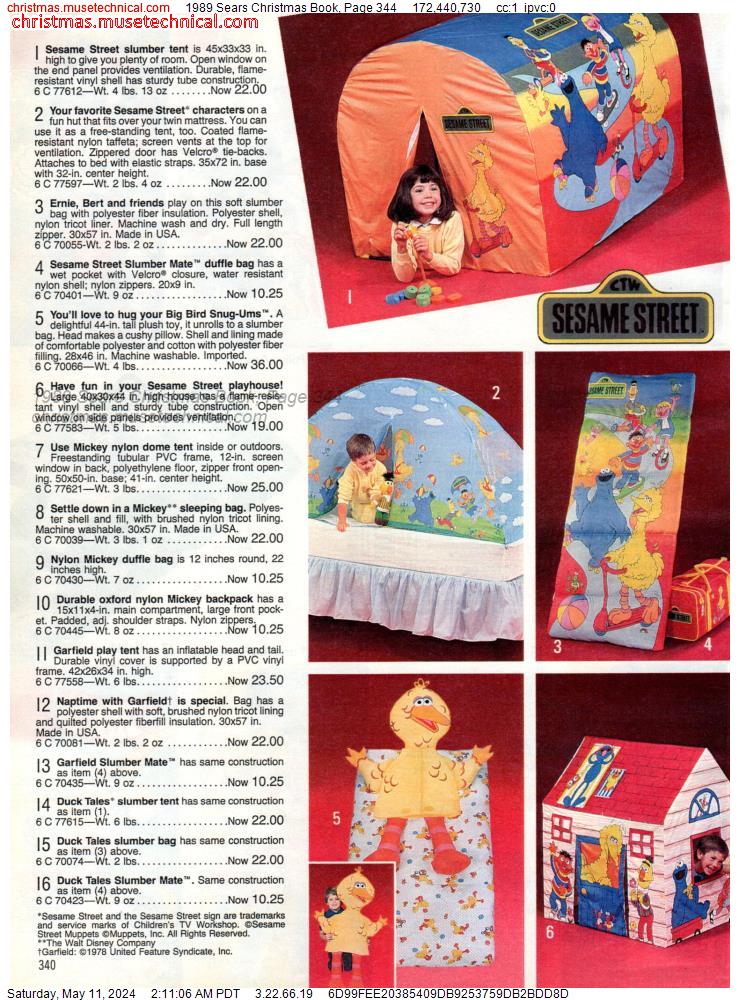 1989 Sears Christmas Book, Page 344