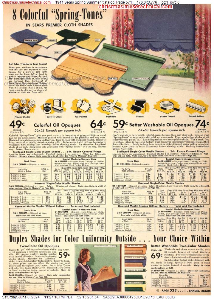 1941 Sears Spring Summer Catalog, Page 571